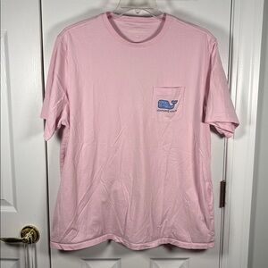 Vineyard Vines Light Pink Cocktail Shrimp Whale T-Shirt XXL